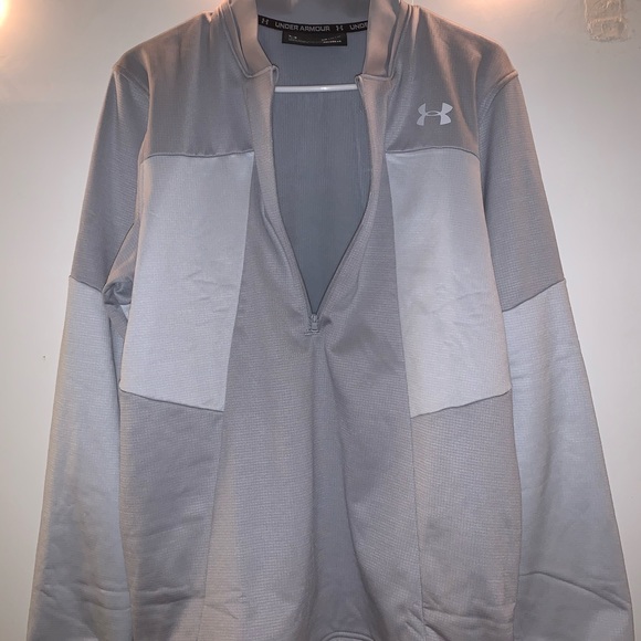 NWT UA Fleece ColdGear half zip- men’s medium - Picture 2 of 3